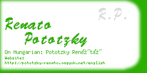 renato pototzky business card